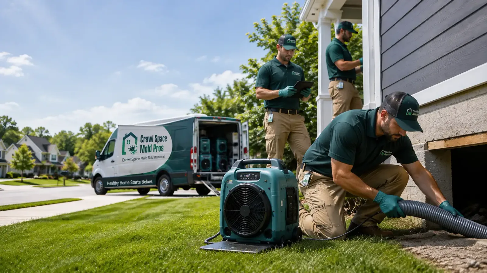 Crawl Space Mold Removal in Piqua, KS